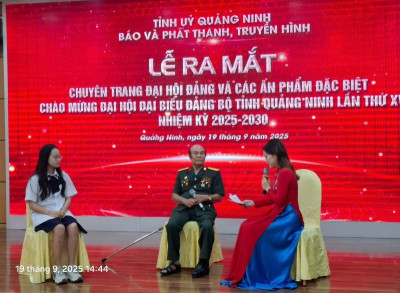 Lễ ra mắt chuyên trang Đại hội Đảng và các ấn phẩm đặc biệt: Chào mừng Đại hội Đại biểu Đảng bộ tỉnh Quảng Ninh lần thứ XVI, hướng tới Đại hội Đại biểu  toàn quốc lần thứ XIV của Đảng